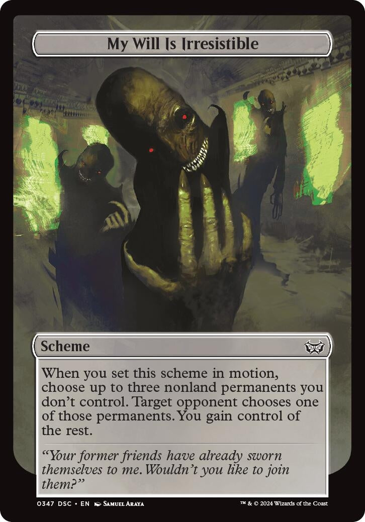 Image for My Will Is Irresistible (Full Art) (347) [Duskmourn] - Magic: The Gathering