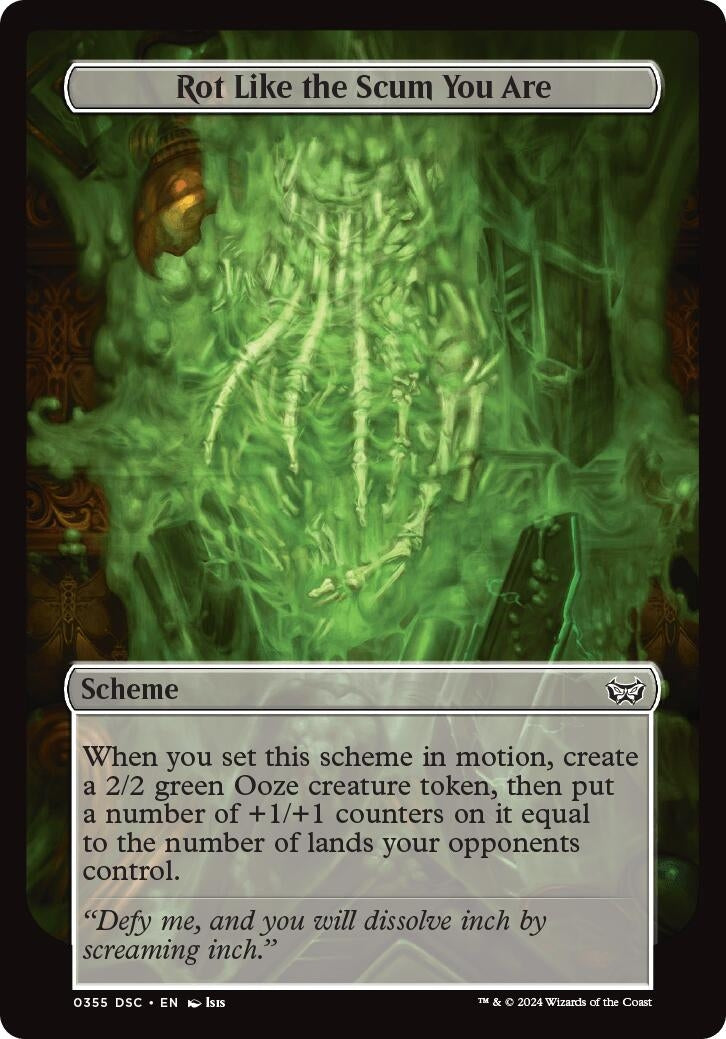 Image for Rot Like the Scum You Are (Full Art) (355) [Duskmourn] - Magic: The Gathering
