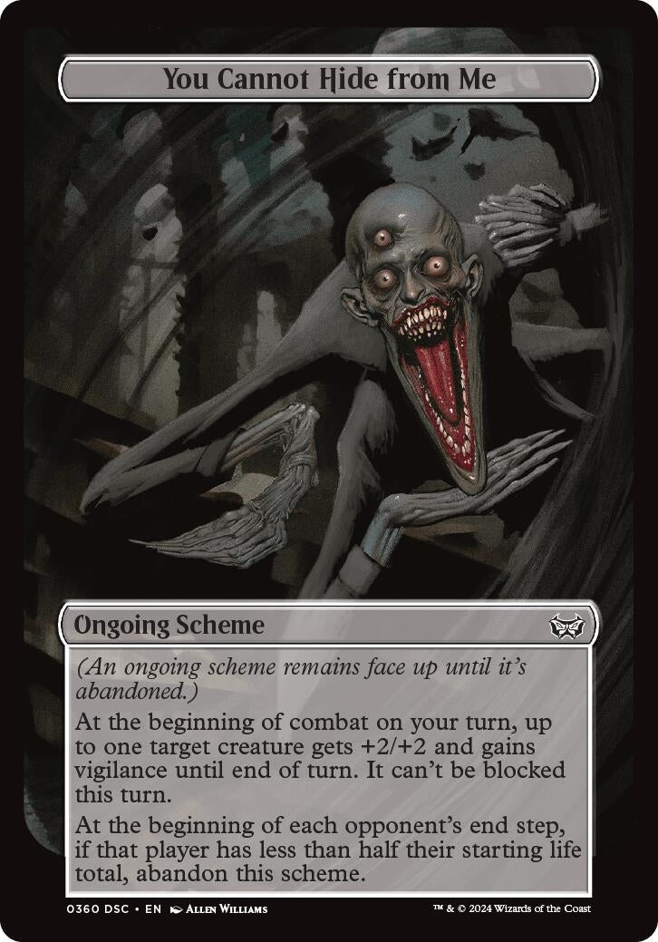 Image for You Cannot Hide from Me (Full Art) (360) [Duskmourn] - Magic: The Gathering