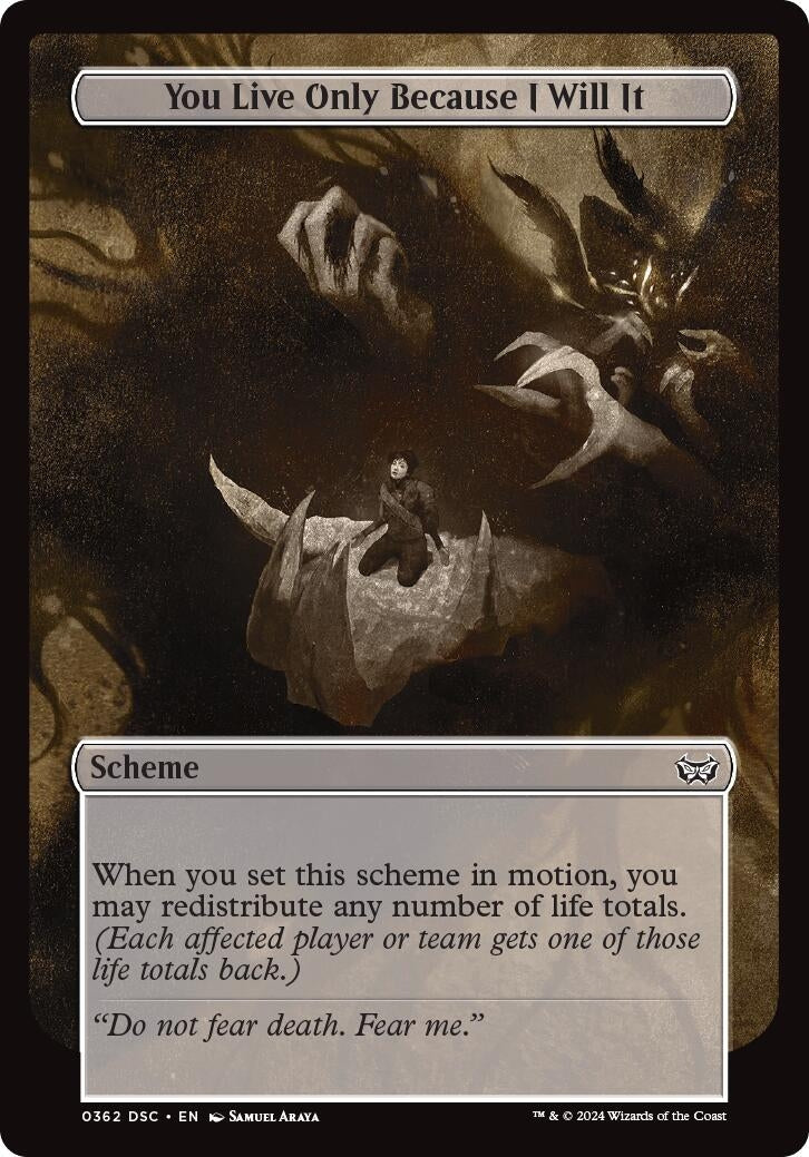 Image for You Live Only Because I Will It (Full Art) (362) [Duskmourn] - Magic: The Gathering