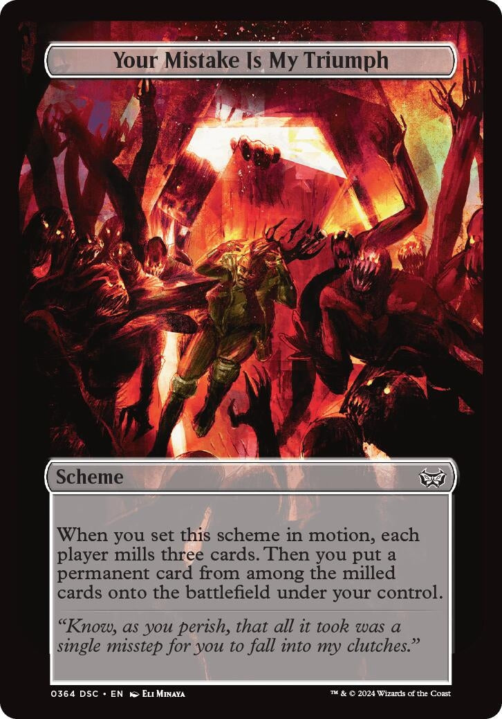 Image for Your Mistake Is My Triumph (Full Art) (364) [Duskmourn] - Magic: The Gathering
