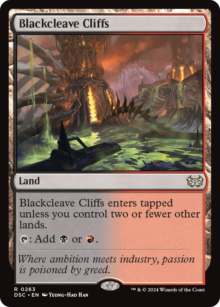 Image for Blackcleave Cliffs (263) [Duskmourn: House of Horror] - Magic: The Gathering
