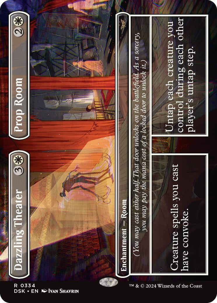 Image for Dazzling Theater // Prop Room (Borderless) (334) [Duskmourn: House of Horror] - Magic: The Gathering
