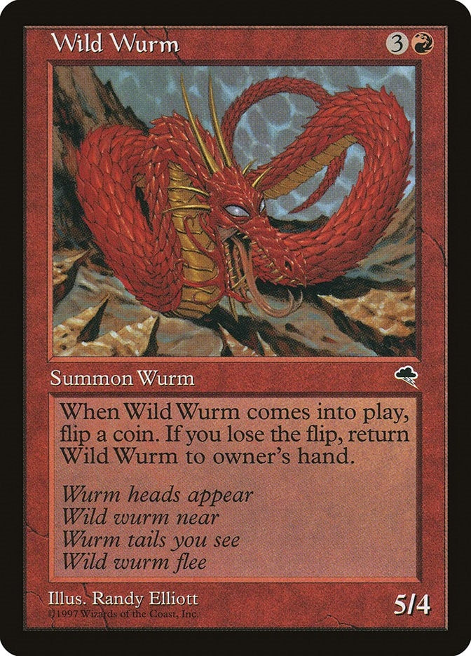 Image for Wild Wurm (212) [Tempest] - Magic: The Gathering