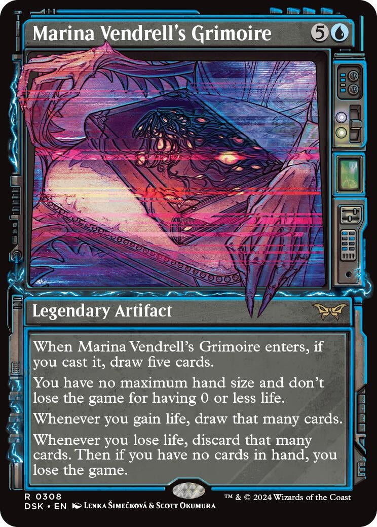 Image for Marina Vendrell's Grimoire (Showcase) (308) [Duskmourn: House of Horror] - Magic: The Gathering