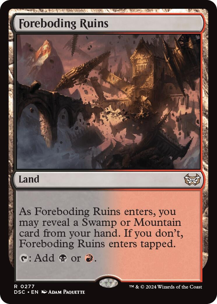 Image for Foreboding Ruins (277) [Duskmourn: House of Horror] - Magic: The Gathering