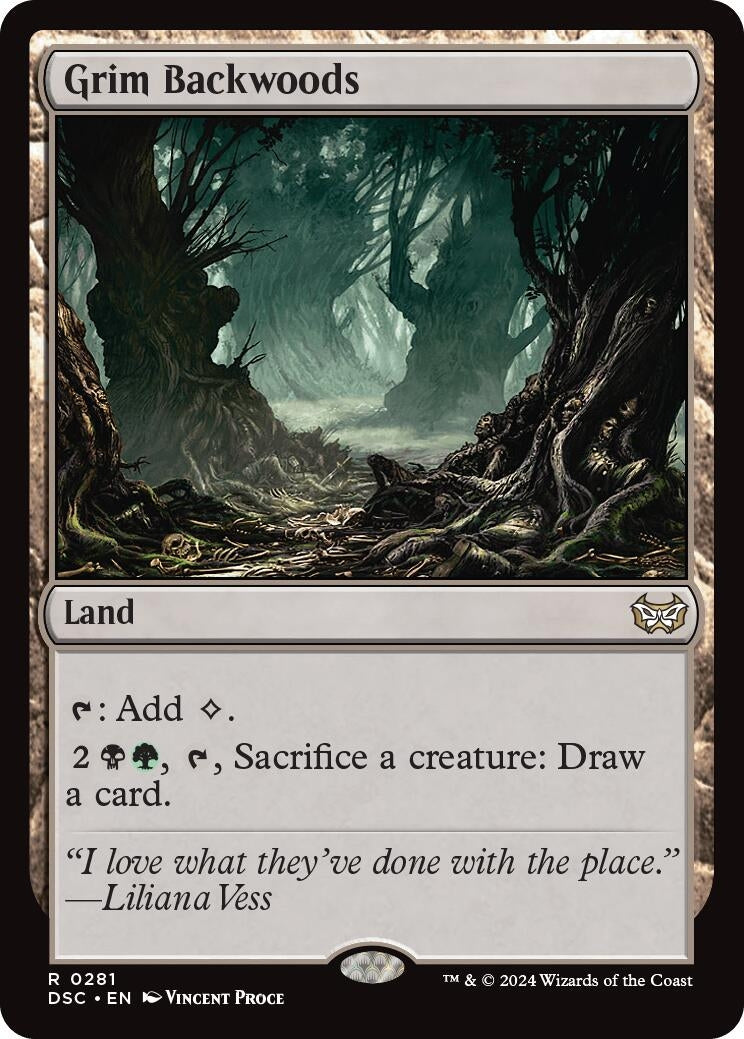 Image for Grim Backwoods (281) [Duskmourn: House of Horror] - Magic: The Gathering