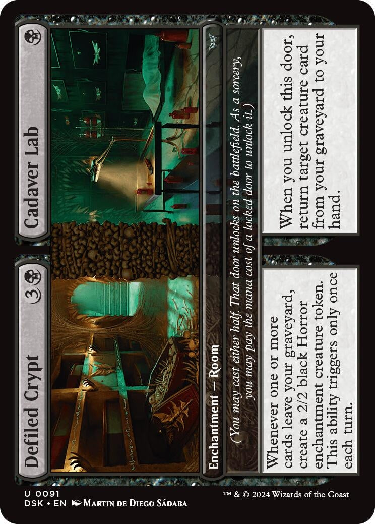 Image for Defiled Crypt // Cadaver Lab (91) [Duskmourn: House of Horror] - Magic: The Gathering