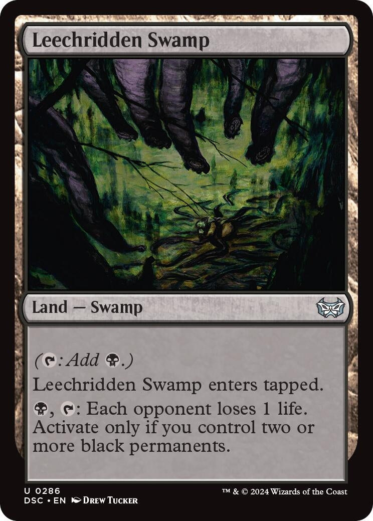 Image for Leechridden Swamp (286) [Duskmourn: House of Horror] - Magic: The Gathering