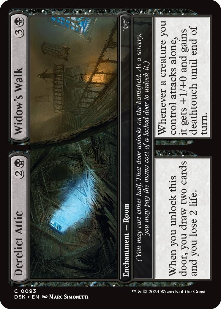Image for Derelict Attic // Widow's Walk (93) [Duskmourn: House of Horror] - Magic: The Gathering