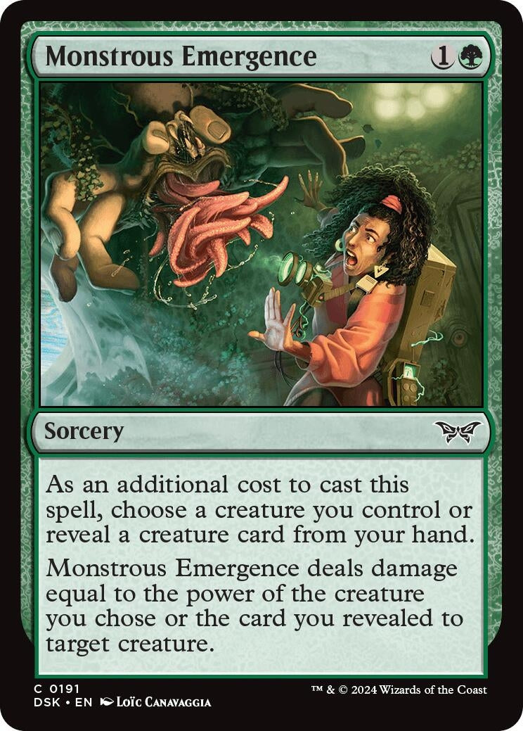 Image for Monstrous Emergence (191) [Duskmourn: House of Horror] - Magic: The Gathering