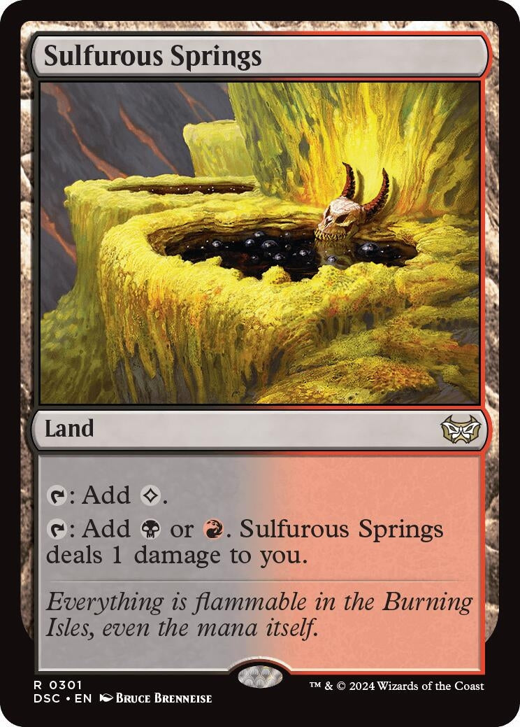 Image for Sulfurous Springs (301) [Duskmourn: House of Horror] - Magic: The Gathering