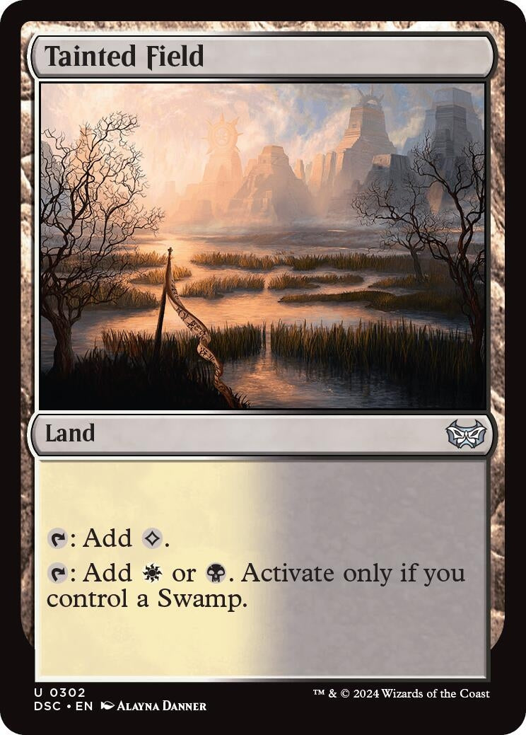 Image for Tainted Field (302) [Duskmourn: House of Horror] - Magic: The Gathering
