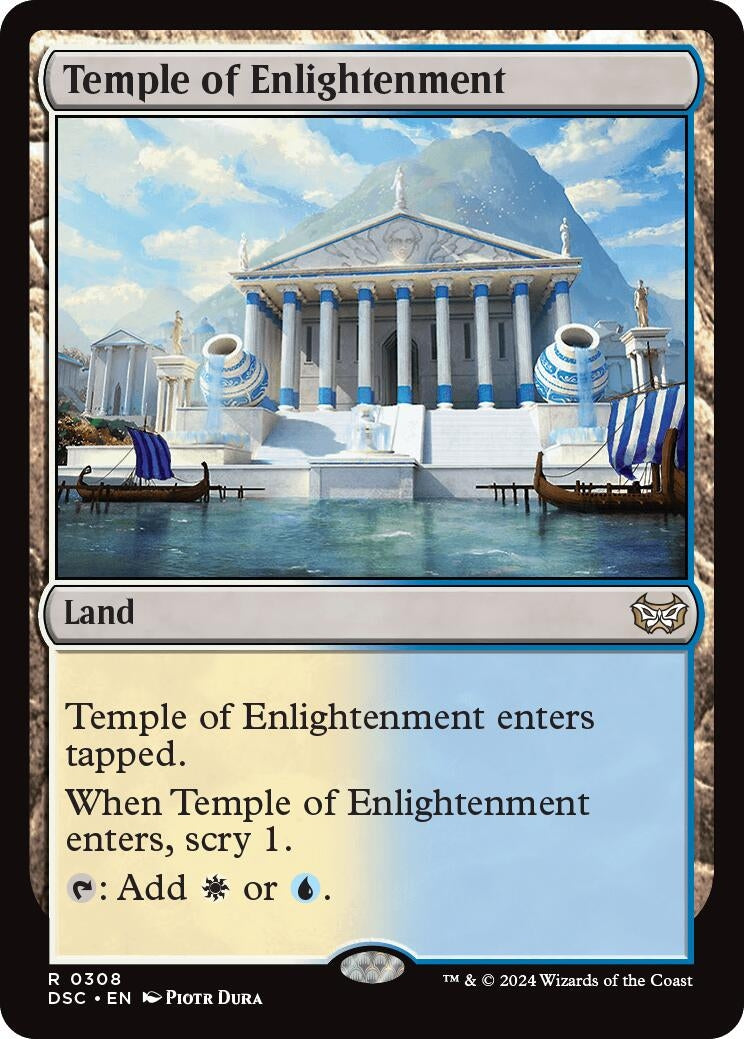Image for Temple of Enlightenment (308) [Duskmourn: House of Horror] - Magic: The Gathering