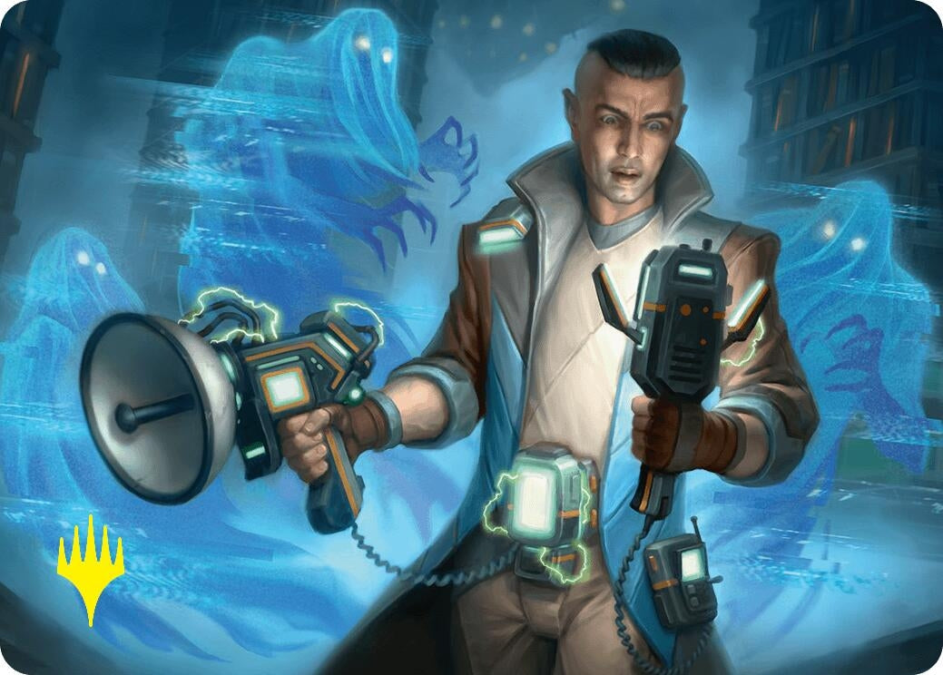 Image for Paranormal Analyst Art Card (Gold-Stamped Signature) (5) [Duskmourn: House of Horror] - Magic: The Gathering