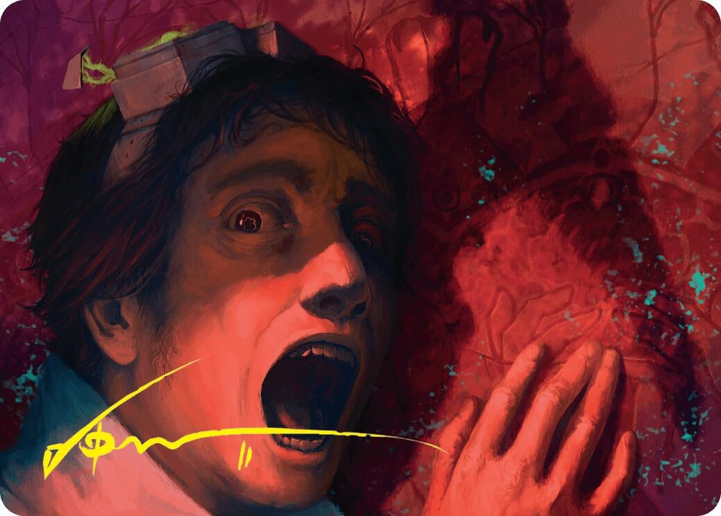 Image for Murder Art Card (Gold-Stamped Signature) (9) [Duskmourn: House of Horror] - Magic: The Gathering