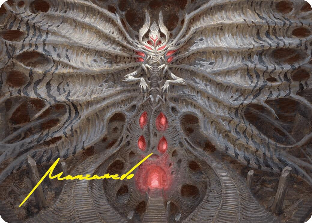 Image for Valgavoth, Terror Eater Art Card (Gold-Stamped Signature) (10) [Duskmourn: House of Horror] - Magic: The Gathering