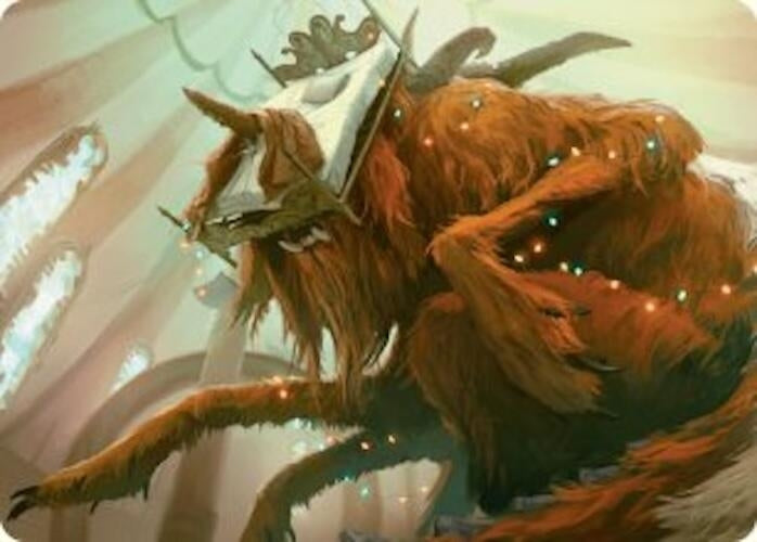 Image for Bedhead Beastie Art Card (11) [Duskmourn: House of Horror] - Magic: The Gathering