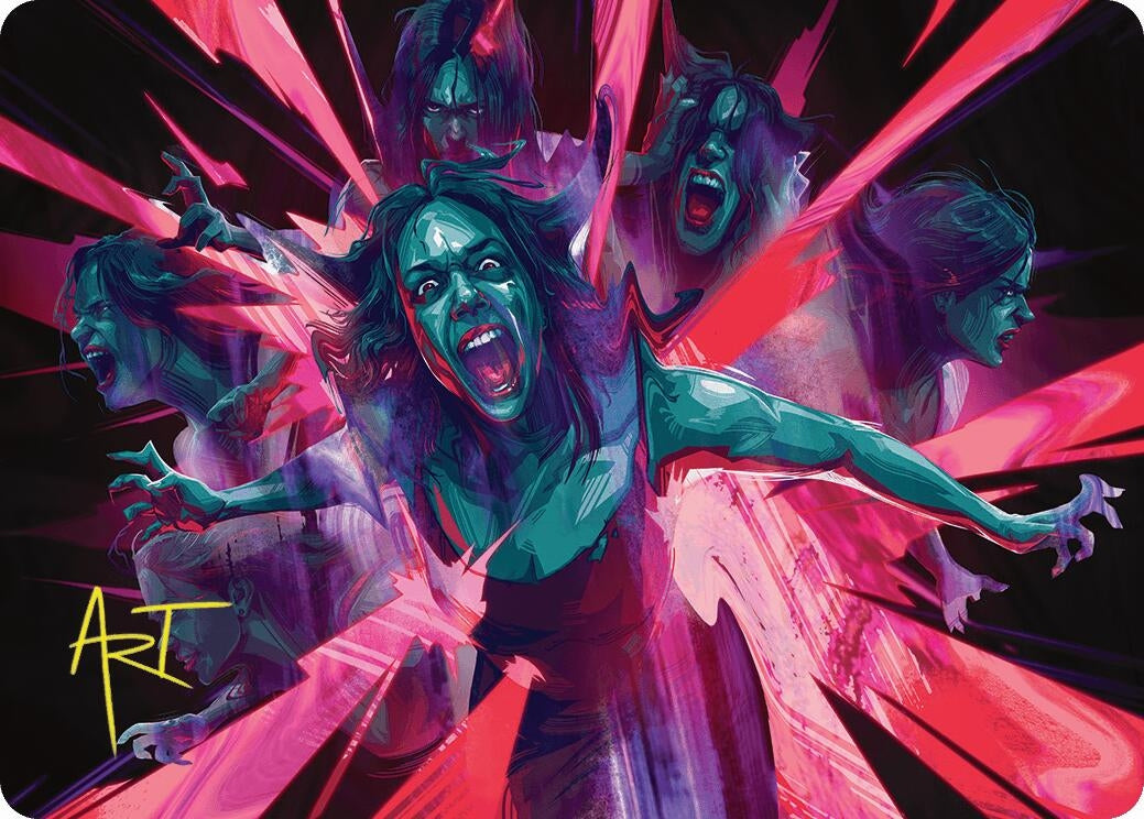 Image for Waltz of Rage Art Card (Gold-Stamped Signature) (35) [Duskmourn: House of Horror] - Magic: The Gathering