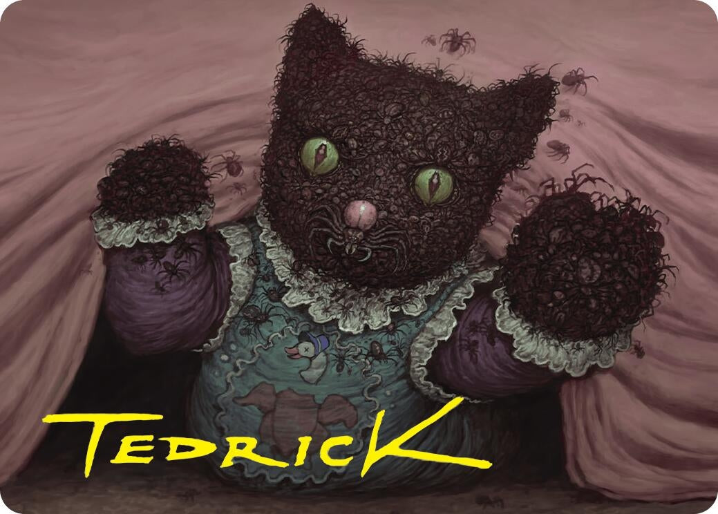 Image for Twitching Doll Art Card (Gold-Stamped Signature) (48) [Duskmourn: House of Horror] - Magic: The Gathering