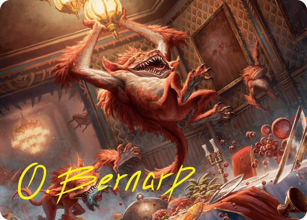 Image for Midnight Mayhem Art Card (Gold-Stamped Signature) (20) [Duskmourn: House of Horror] - Magic: The Gathering