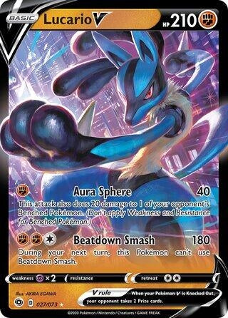 Image for Lucario V - 027/073 (Non-Holo) (27/73) [Deck Exclusives] - Pokemon
