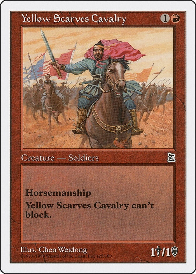 Image for Yellow Scarves Cavalry (125) [Portal Three Kingdoms] - Magic: The Gathering