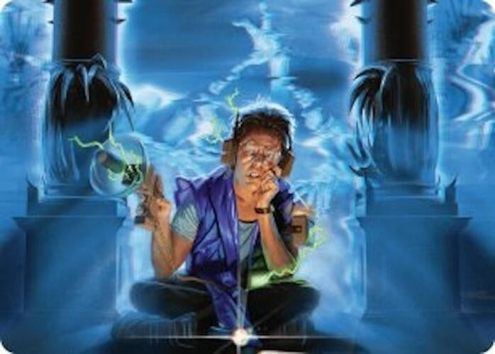 Image for Oblivious Bookworm Art Card (22) [Duskmourn: House of Horror] - Magic: The Gathering