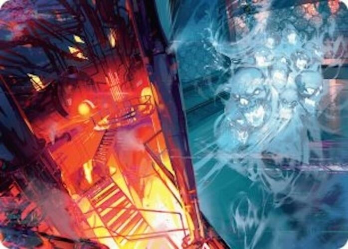 Image for Roaring Furnace // Steaming Sauna Art Card (37) [Duskmourn: House of Horror] - Magic: The Gathering