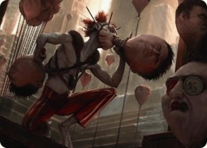 Image for The Jolly Balloon Man Art Card (18) [Duskmourn: House of Horror] - Magic: The Gathering