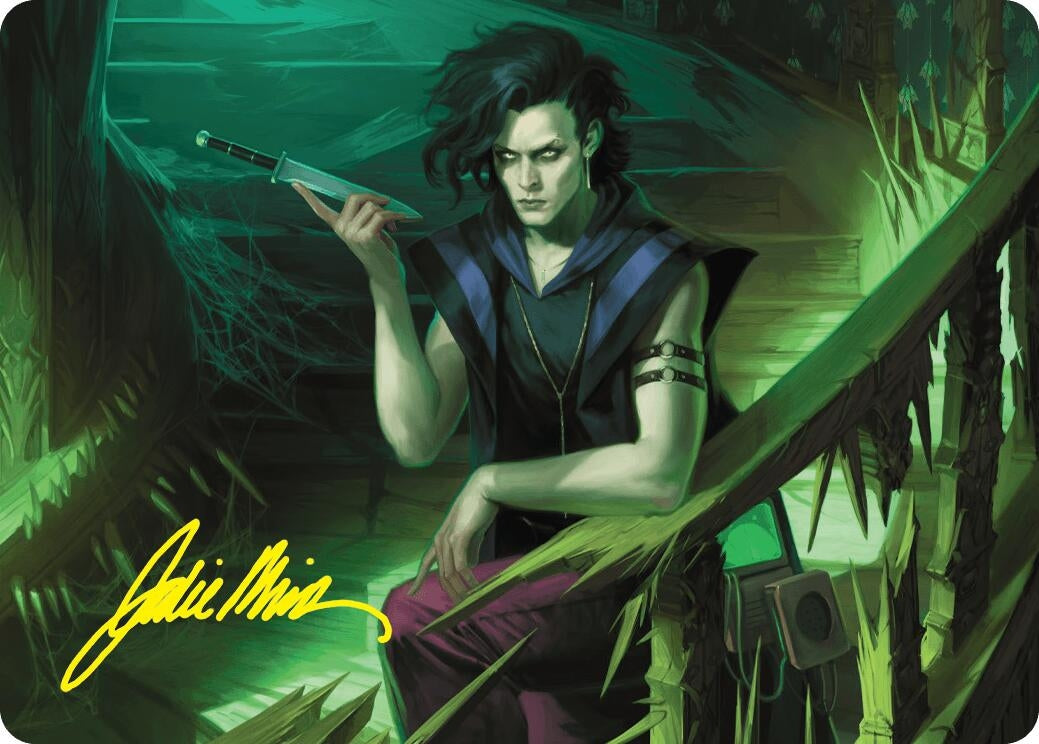 Image for Winter, Misanthropic Guide Art Card (Gold-Stamped Signature) (24) [Duskmourn: House of Horror] - Magic: The Gathering