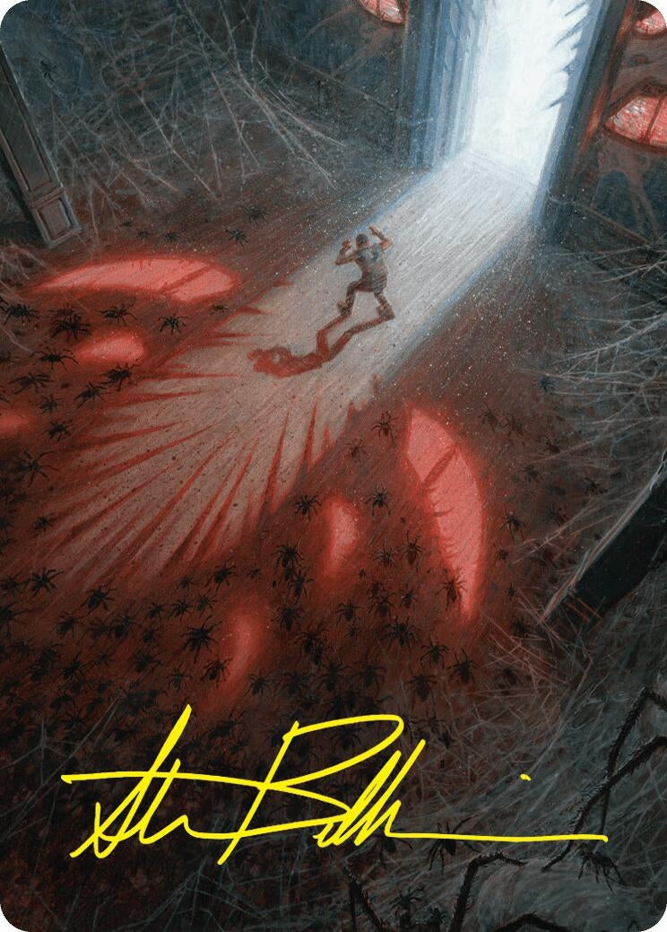 Image for Fear My Authority Art Card (Gold-Stamped Signature) (49) [Duskmourn: House of Horror] - Magic: The Gathering