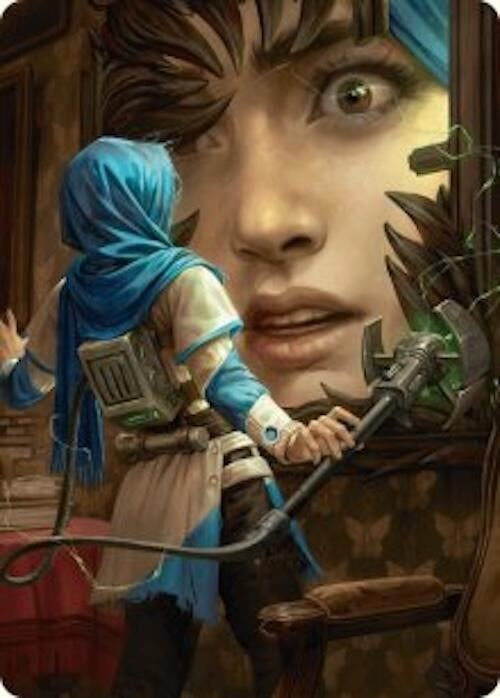 Image for Reality Is Mine to Control Art Card (51) [Duskmourn: House of Horror] - Magic: The Gathering