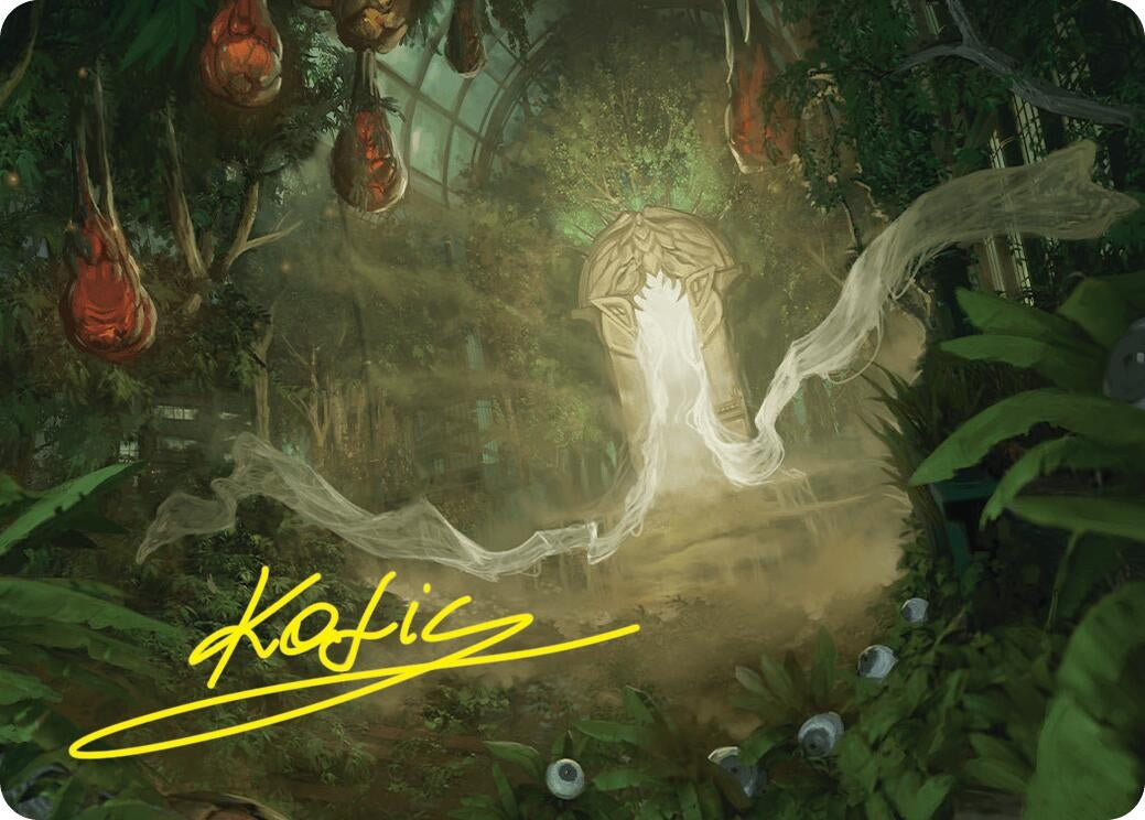 Image for Hushwood Verge Art Card (Gold-Stamped Signature) (26) [Duskmourn: House of Horror] - Magic: The Gathering