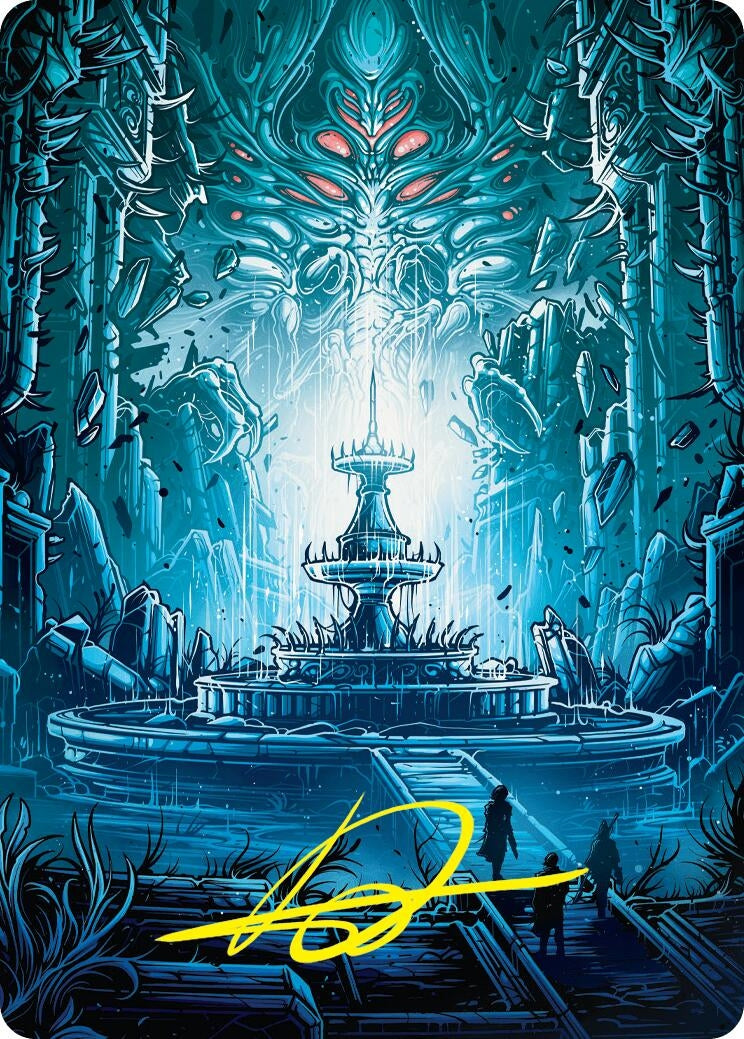 Image for Island Art Card (Gold-Stamped Signature) (28) [Duskmourn: House of Horror] - Magic: The Gathering
