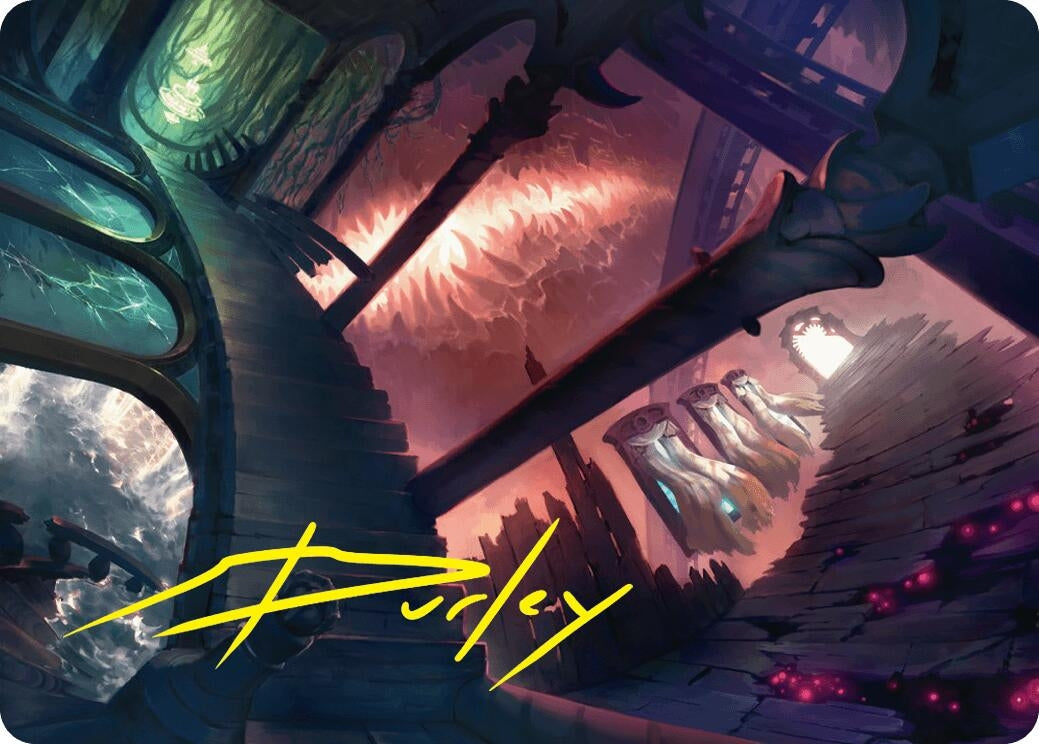 Image for Terramorphic Expanse Art Card (Gold-Stamped Signature) (27) [Duskmourn: House of Horror] - Magic: The Gathering