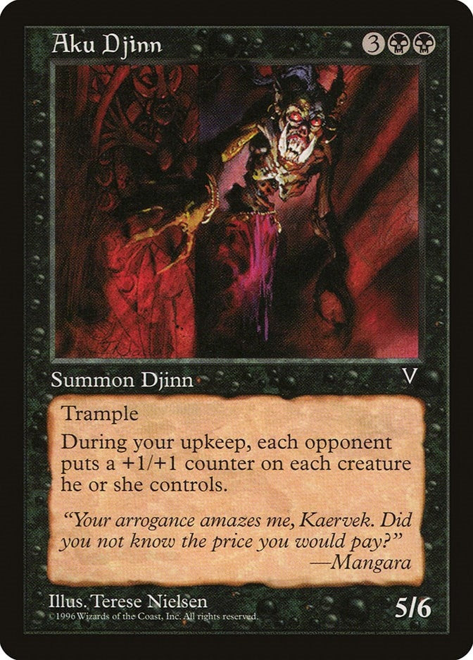 Image for Aku Djinn [Visions] - Magic: The Gathering