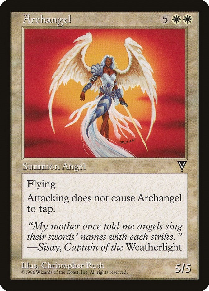 Image for Archangel [Visions] - Magic: The Gathering
