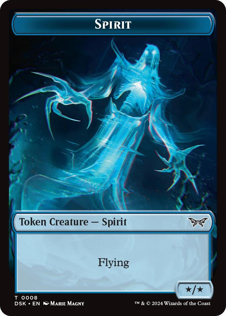 Image for Spirit (0008) Token (8) [Duskmourn: House of Horror] - Magic: The Gathering