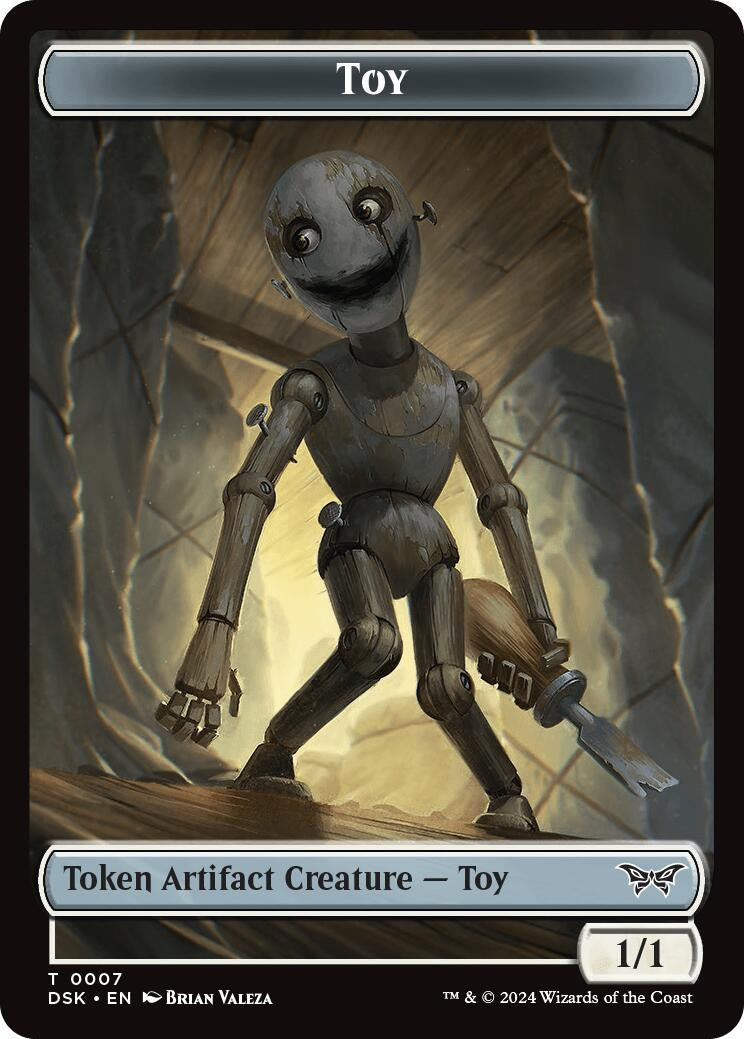 Image for Toy // Manifest Double-Sided Token (7 // 18) [Duskmourn: House of Horror] - Magic: The Gathering