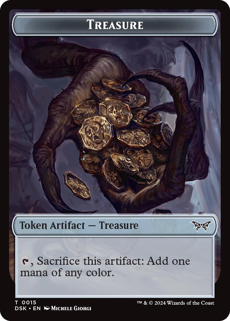 Image for Treasure Token (15) [Duskmourn: House of Horror] - Magic: The Gathering