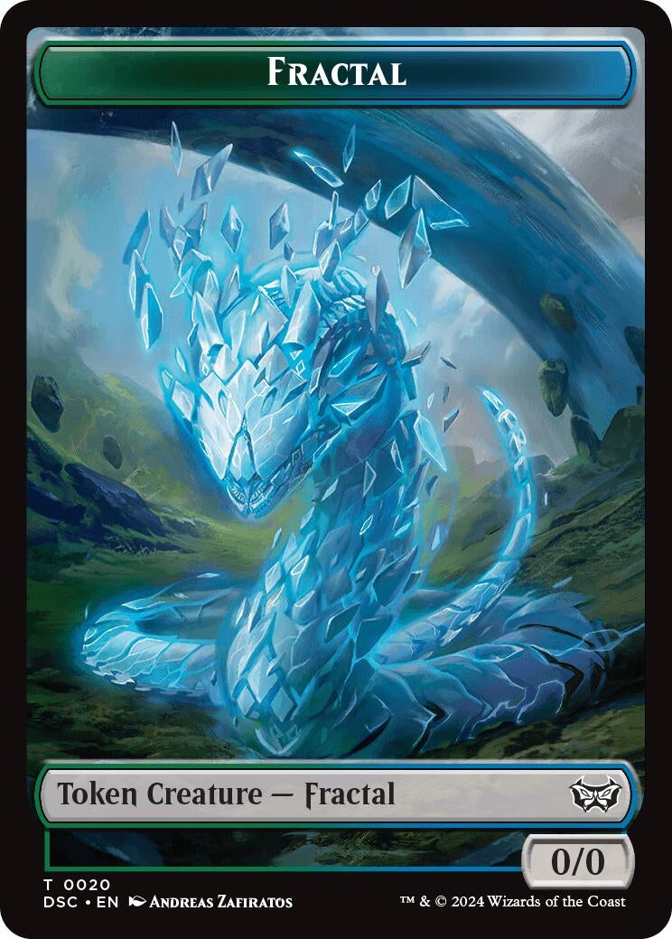 Image for Fractal // Scarecrow Double-Sided Token (20 // 23) [Duskmourn: House of Horror] - Magic: The Gathering