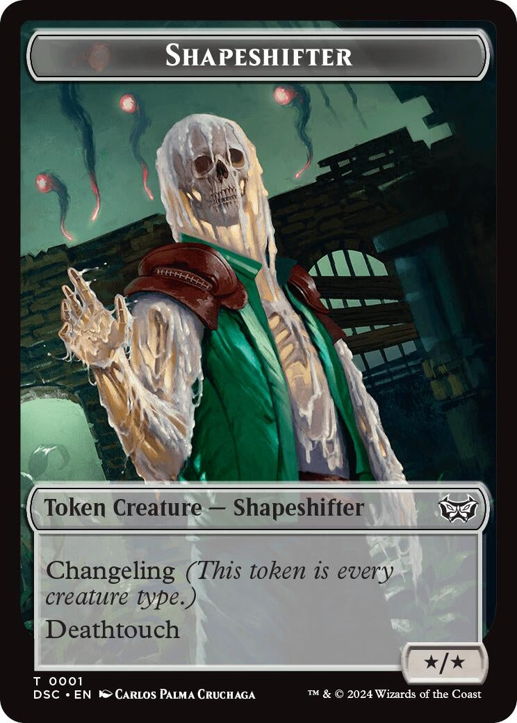 Image for Shapeshifter // Insect (0022) Double-Sided Token (1 // 22) [Duskmourn: House of Horror] - Magic: The Gathering