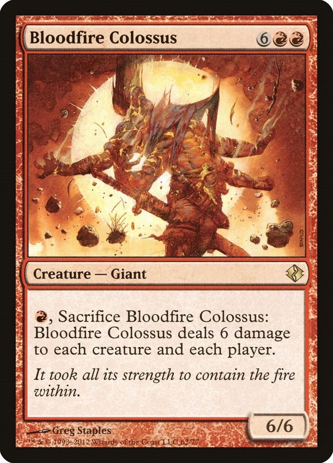 Image for Bloodfire Colossus (62) [Venser vs. Koth] - Magic: The Gathering