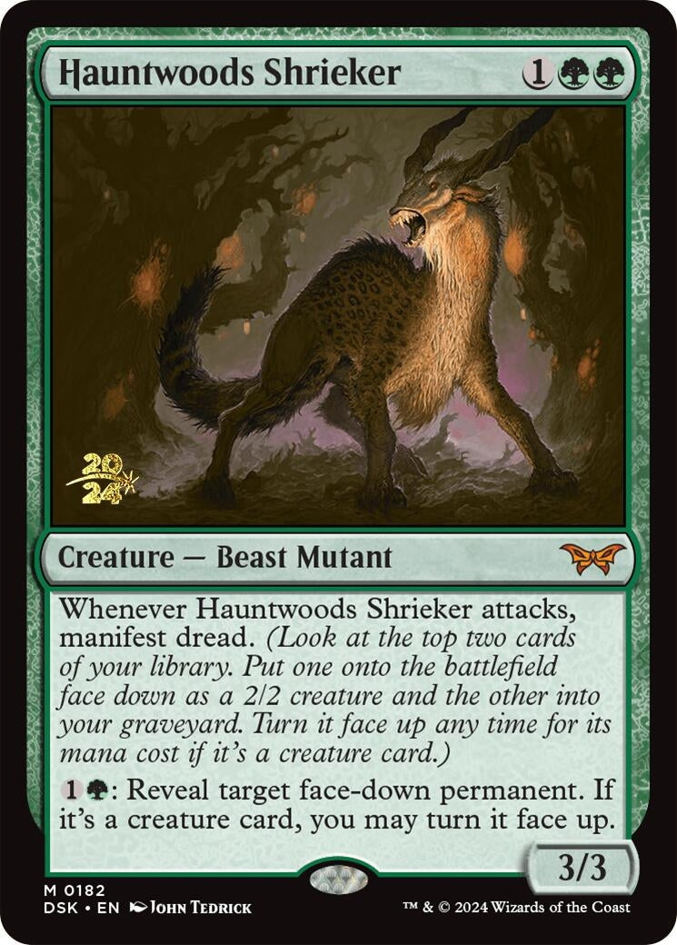 Image for Hauntwoods Shrieker (182) [Prerelease Cards] - Magic: The Gathering