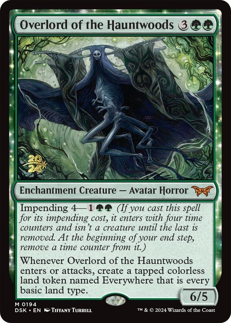 Image for Overlord of the Hauntwoods (194) [Prerelease Cards] - Magic: The Gathering