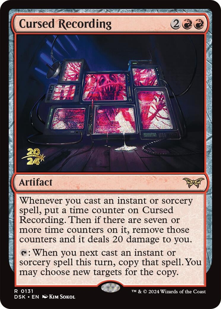 Image for Cursed Recording (0131) (131) [Prerelease Cards] - Magic: The Gathering