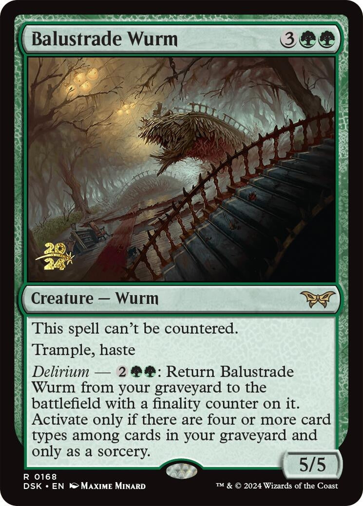 Image for Balustrade Wurm (168) [Prerelease Cards] - Magic: The Gathering