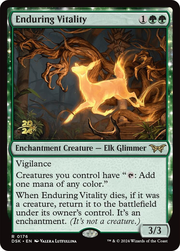 Image for Enduring Vitality (176) [Prerelease Cards] - Magic: The Gathering