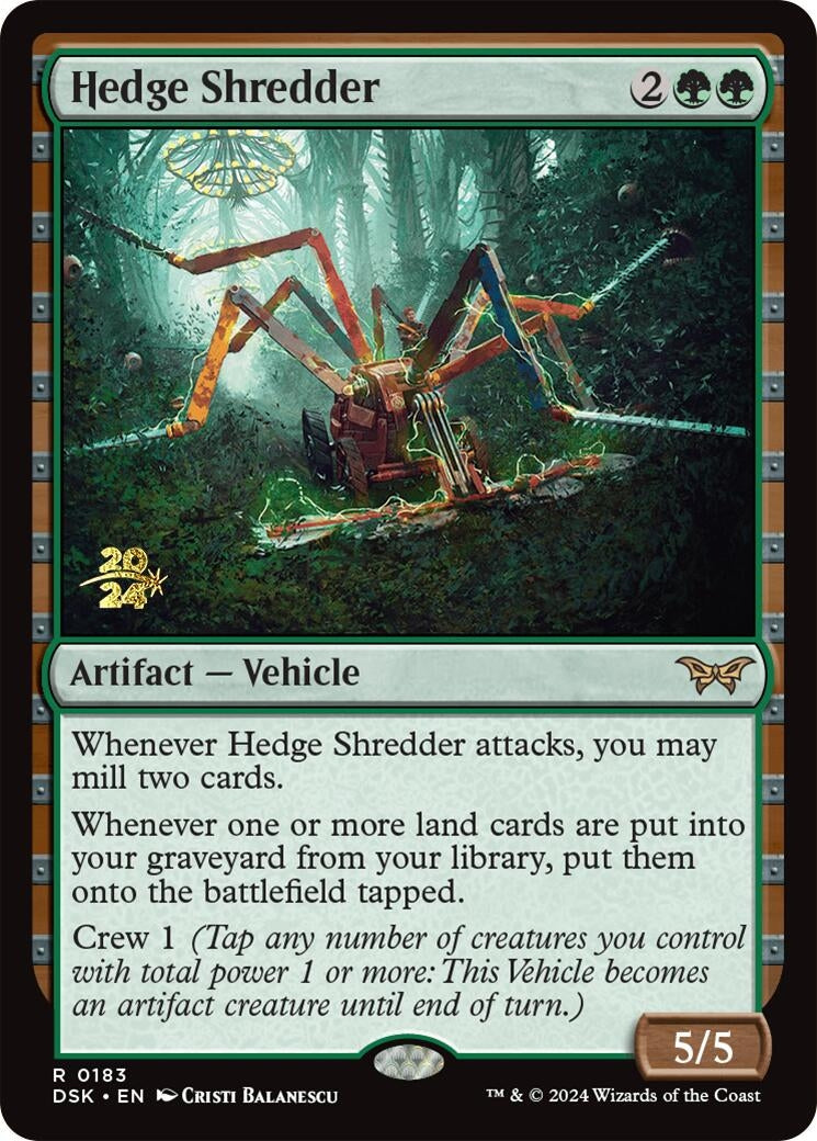 Image for Hedge Shredder (183) [Prerelease Cards] - Magic: The Gathering